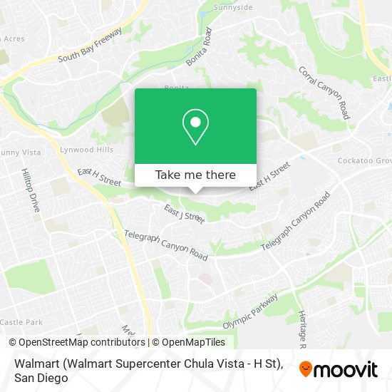 Walmart (Walmart Supercenter Chula Vista - H St) map