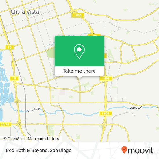 Mapa de Bed Bath & Beyond