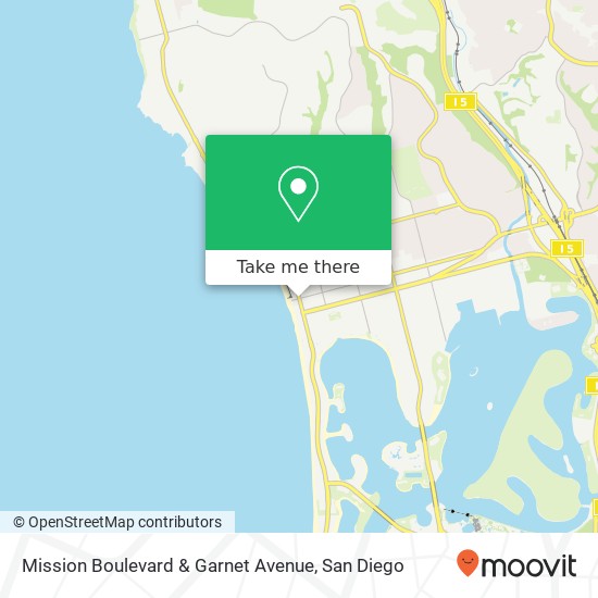 Mission Boulevard & Garnet Avenue map