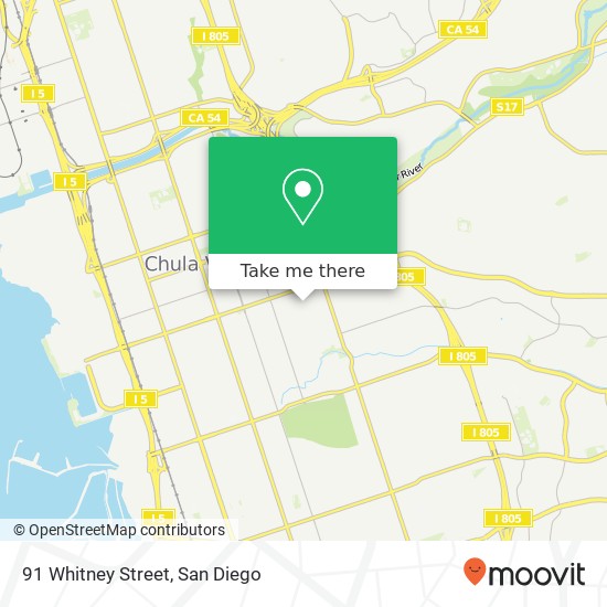 91 Whitney Street map