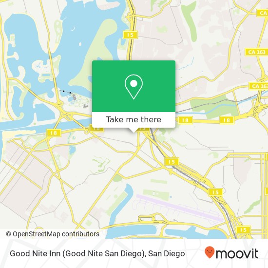 Good Nite Inn (Good Nite San Diego) map