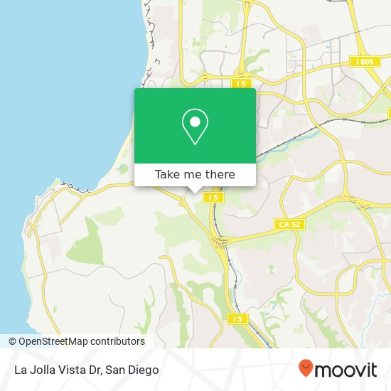 La Jolla Vista Dr map