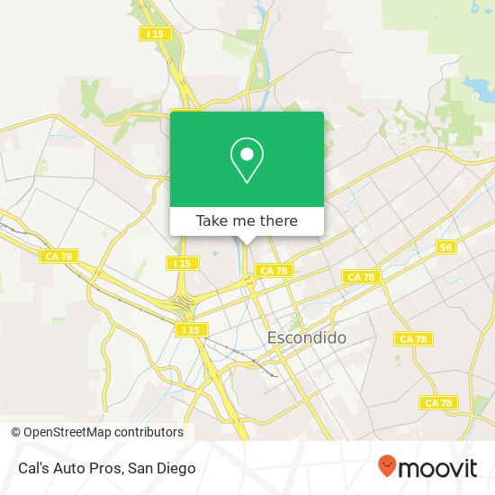Cal's Auto Pros map