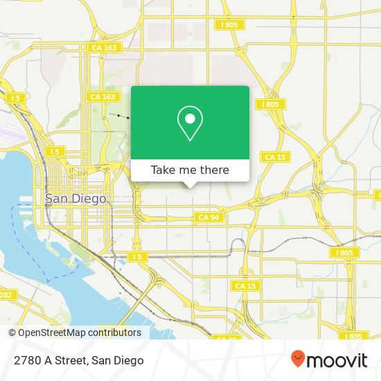 2780 A Street map