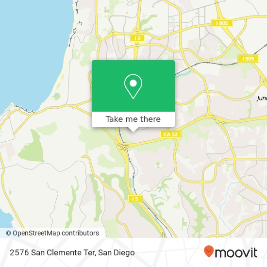2576 San Clemente Ter map