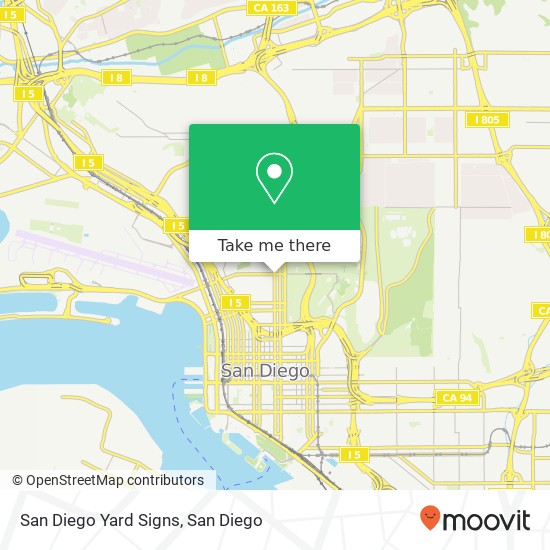 San Diego Yard Signs map