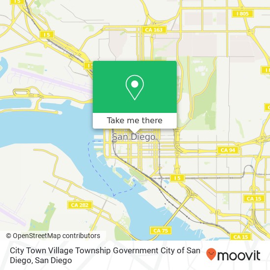 City Town Village Township Government City of San Diego map