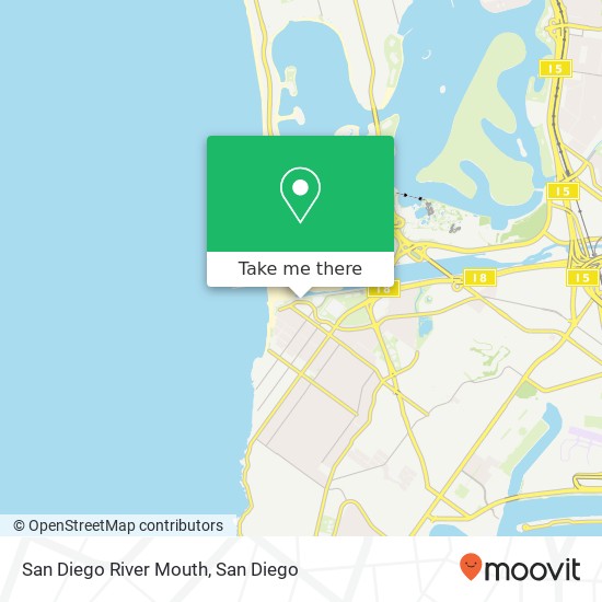 San Diego River Mouth map