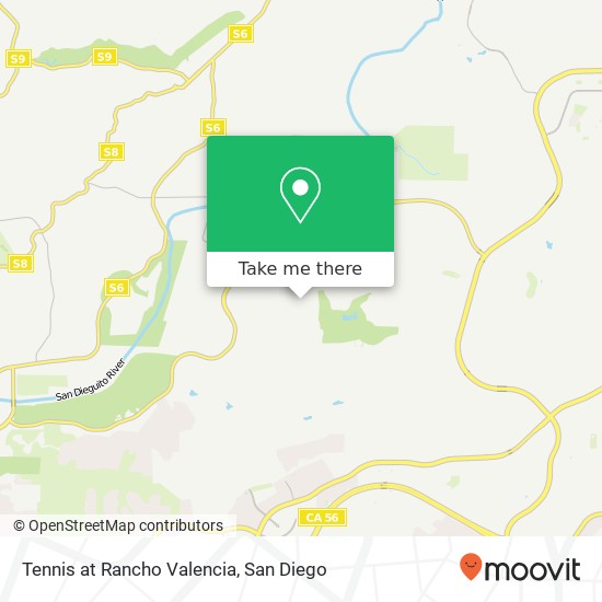 Mapa de Tennis at Rancho Valencia