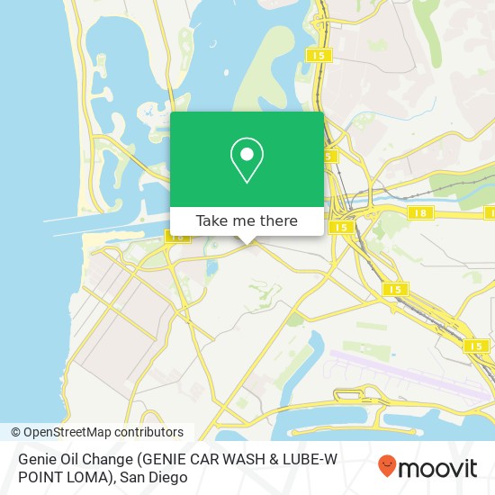 Genie Oil Change (GENIE CAR WASH & LUBE-W POINT LOMA) map