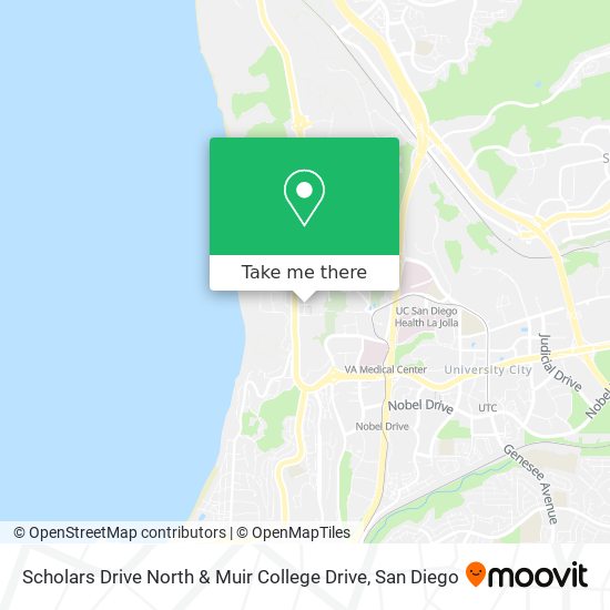 Mapa de Scholars Drive North & Muir College Drive