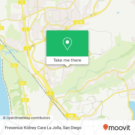 Fresenius Kidney Care La Jolla map