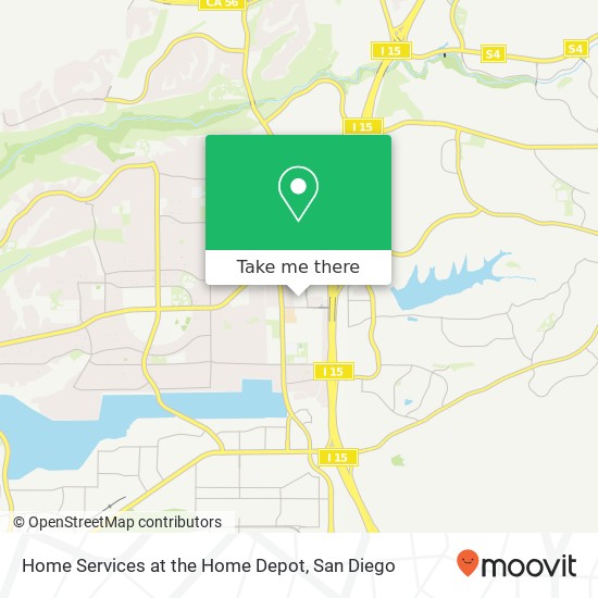 Home Services at the Home Depot map