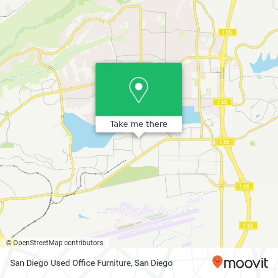 San Diego Used Office Furniture map