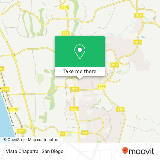 Vista Chaparral map