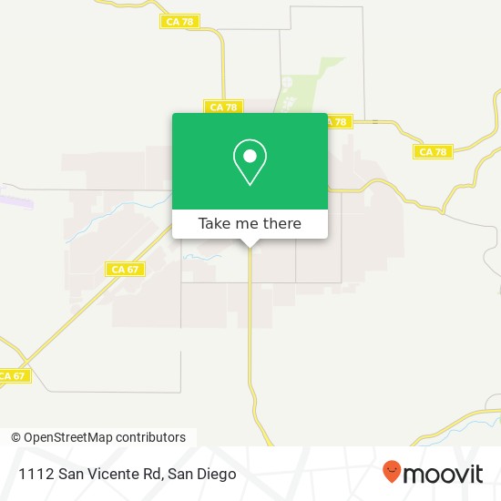 1112 San Vicente Rd map