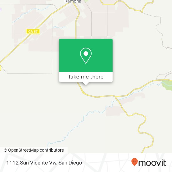 1112 San Vicente Vw map