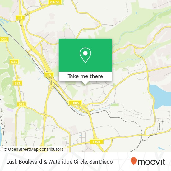 Lusk Boulevard & Wateridge Circle map