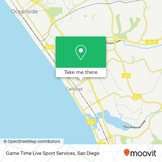 Mapa de Game Time Live Sport Services