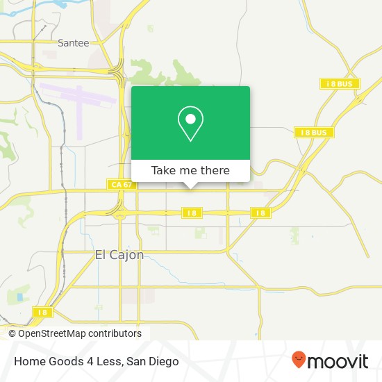Home Goods 4 Less map