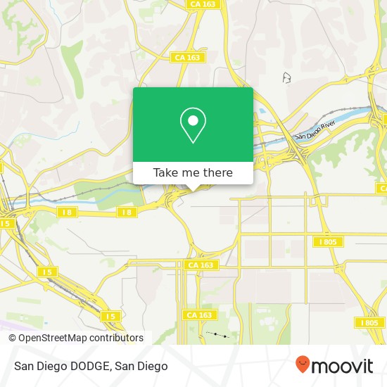 San Diego DODGE map