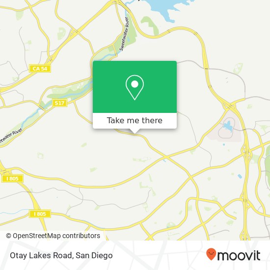 Mapa de Otay Lakes Road