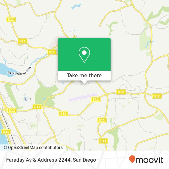 Mapa de Faraday Av & Address 2244