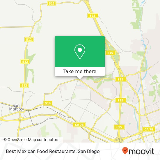 Mapa de Best Mexican Food Restaurants