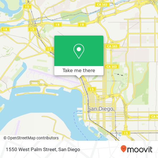 1550 West Palm Street map