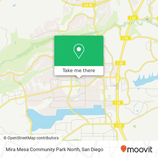 Mapa de Mira Mesa Community Park North