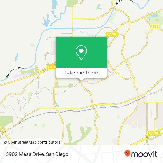3902 Mesa Drive map