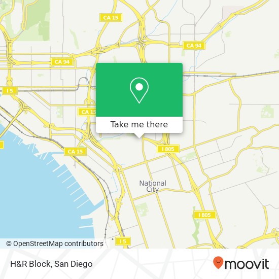 Mapa de H&R Block