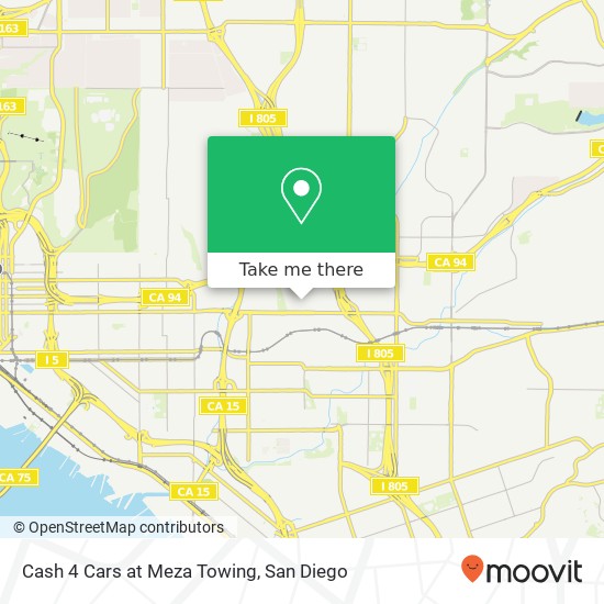 Cash 4 Cars at Meza Towing map