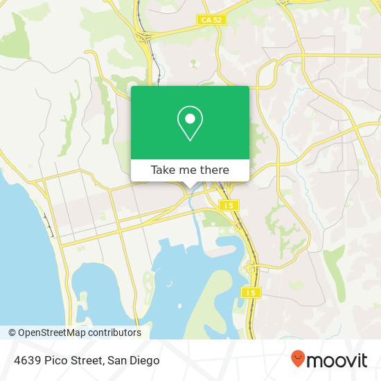 4639 Pico Street map