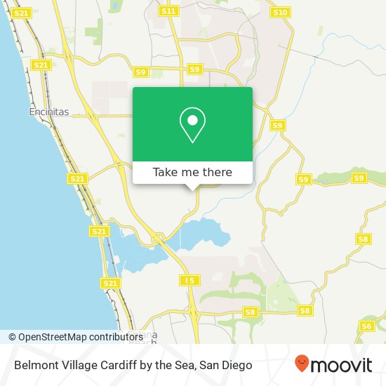 Mapa de Belmont Village Cardiff by the Sea