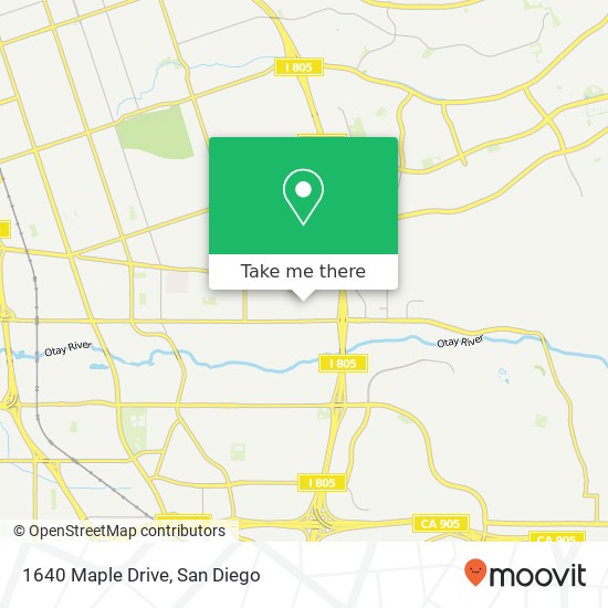 Mapa de 1640 Maple Drive