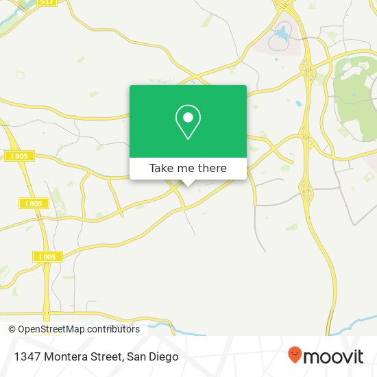 1347 Montera Street map