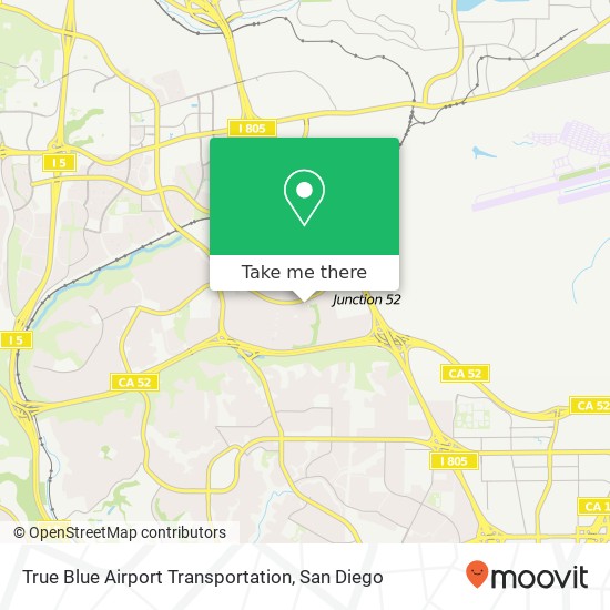 Mapa de True Blue Airport Transportation