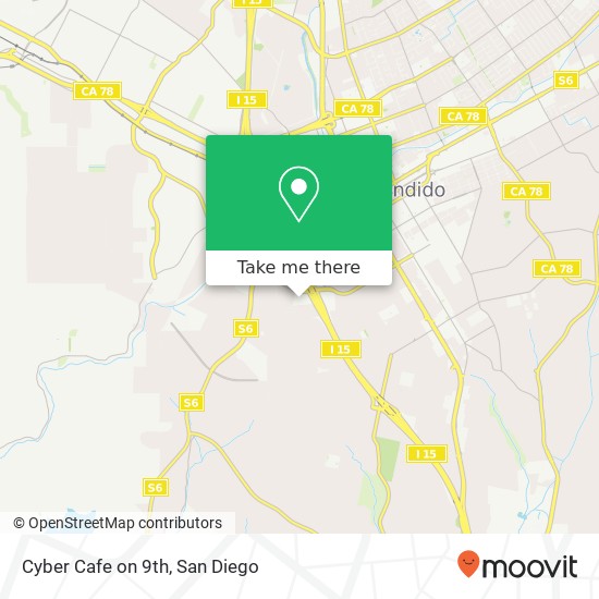 Mapa de Cyber Cafe on 9th