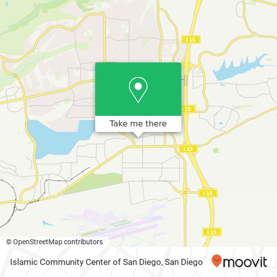 Mapa de Islamic Community Center of San Diego