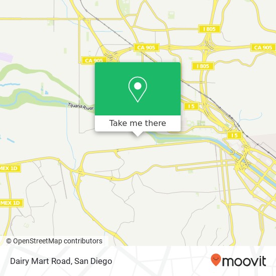 Mapa de Dairy Mart Road
