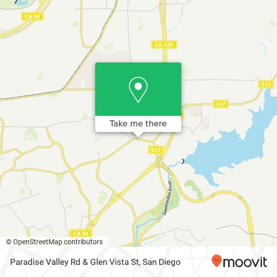 Mapa de Paradise Valley Rd & Glen Vista St