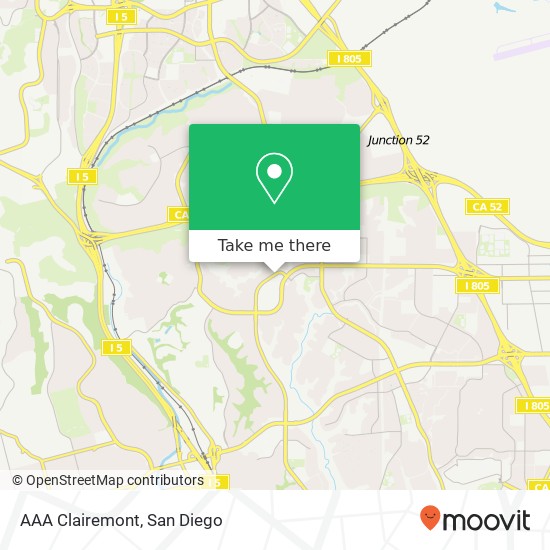 Mapa de AAA Clairemont