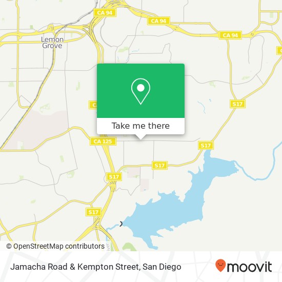 Jamacha Road & Kempton Street map