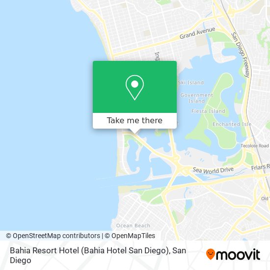 Bahia Resort Hotel (Bahia Hotel San Diego) map
