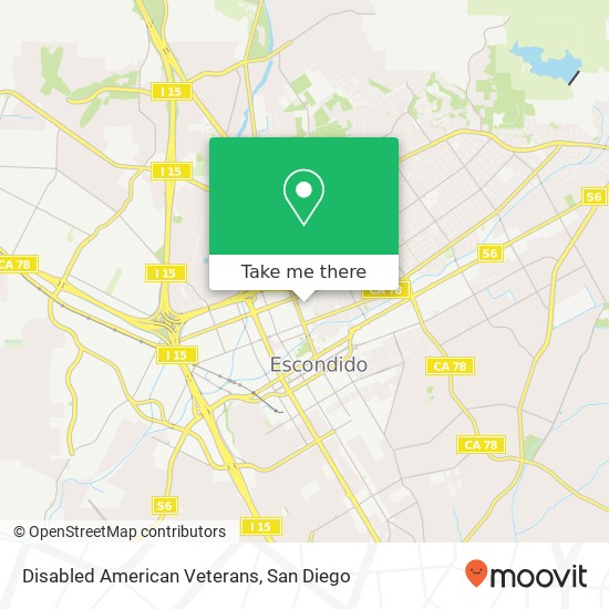 Disabled American Veterans map