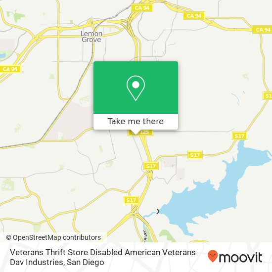Mapa de Veterans Thrift Store Disabled American Veterans Dav Industries