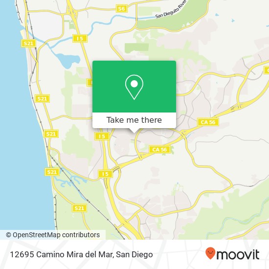 12695 Camino Mira del Mar map