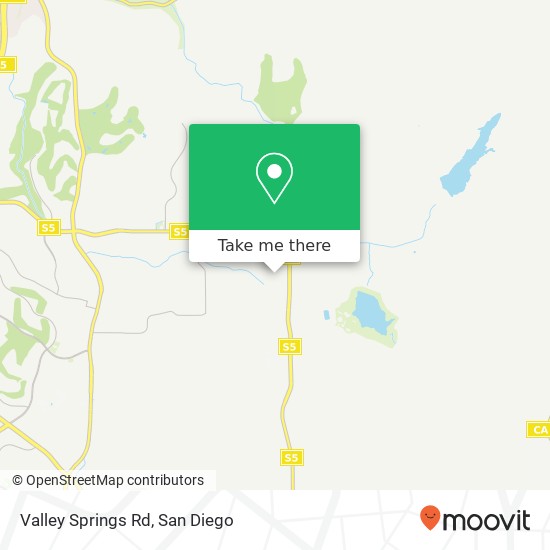 Mapa de Valley Springs Rd