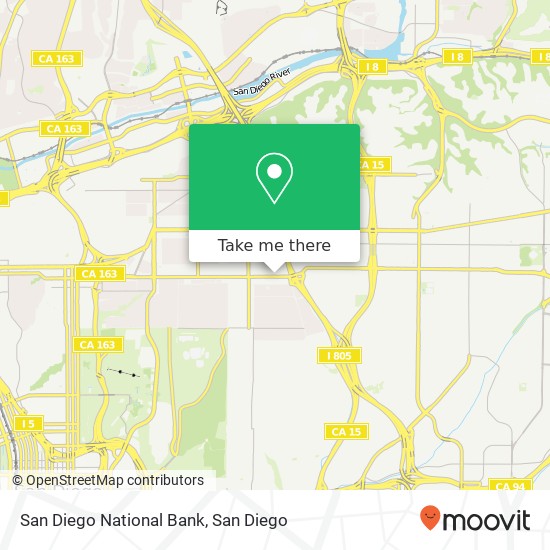 San Diego National Bank map